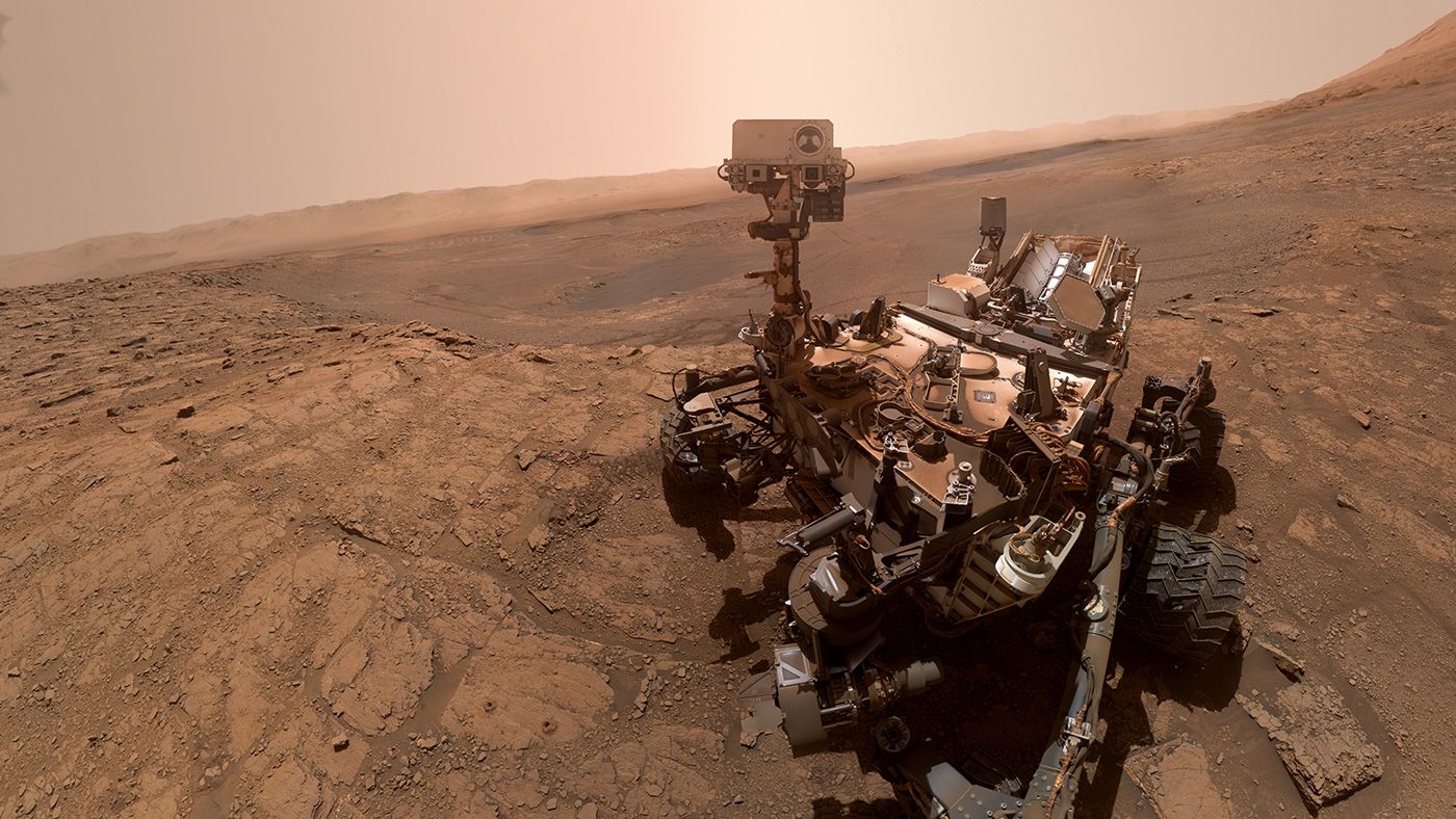Mars Curiosity Rover view